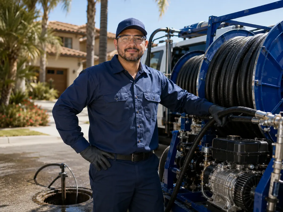 Hydro jet sewer cleaning in North Palm Springs