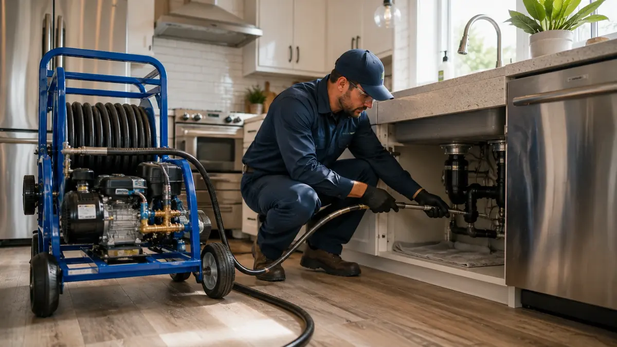 Kitchen Drain Hydro Jetting in North Palm Springs